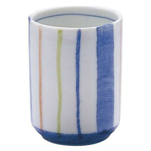 湯呑み 三色十草 湯呑(大)