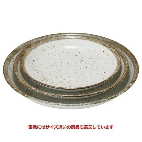 丸皿 粉引ライン 7.0深口皿/業務用食器