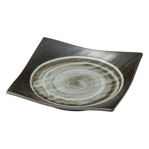 角皿 深山雪 手引正角7.5皿