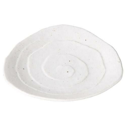 角皿 白粉引 三角5.0皿