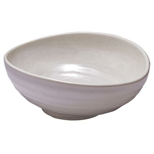 鉢 粉引 たまご型8.0鉢