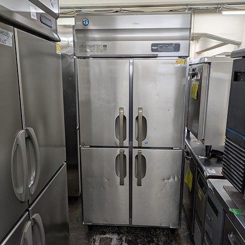 中古】縦型冷凍冷蔵庫 1凍3蔵 ホシザキ HRF-90AT3 幅900×奥行650×高さ