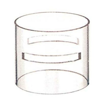ブッフェステーション ユニットベース クリア(連結用カット付)C1210(S)φ120×100