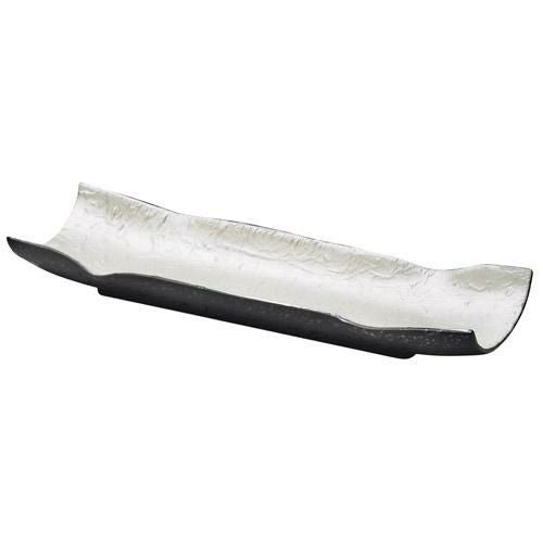 長皿 雲母銀 和紙型長皿