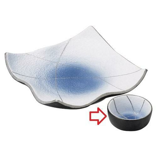 千代口 【コバルト銀彩 丸千代口】 高さ30mm×直径:65/業務用食器