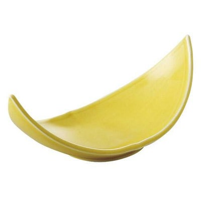 小鉢 【黄 笹舟小付】 幅113mm×奥行53mm×高さ45mm【グループB】【プロ用】