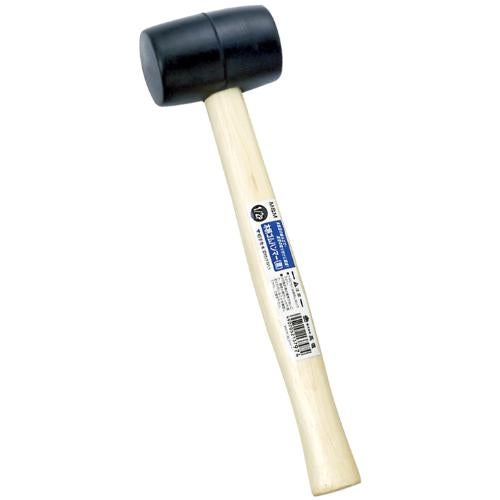 M&M 木柄ゴムハンマー(黒) 1/2P 幅79×奥行53×高さ304(mm)