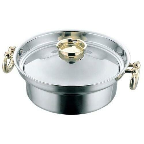 しゃぶしゃぶ鍋 【EBM 電磁用 しゃぶしゃぶ鍋 穴無 23cm】EBM