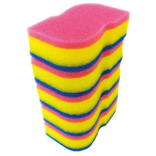 スポンジ 【キクロンプロ 外食産業用スポンジ(5入)ピンク】 S-100/ 70×110×H36