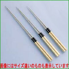 白木柄 盛箸 (水牛桂付) 12cm 【同梱グループA】