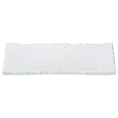 長皿 【白釉 しのぎ尺長皿】 幅310mm×奥行135mm×高さ28mm【グループB】【プロ用】