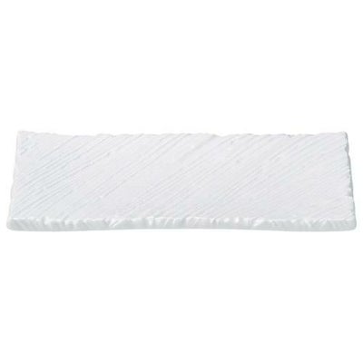 長皿 【白釉 しのぎ尺長皿】 幅310mm×奥行135mm×高さ28mm【グループB】【プロ用】