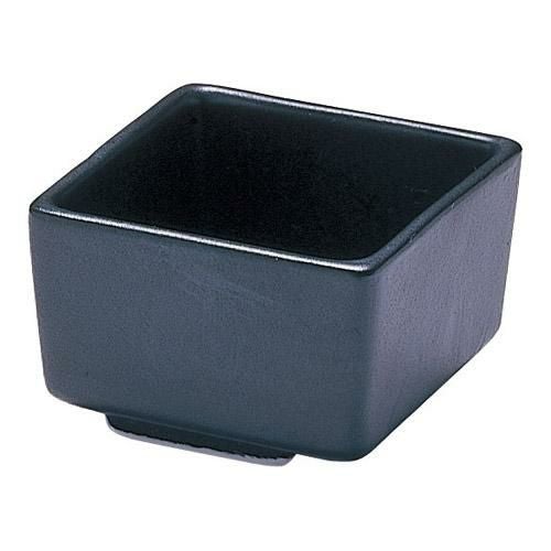 小鉢 黒マット キュービック(大)