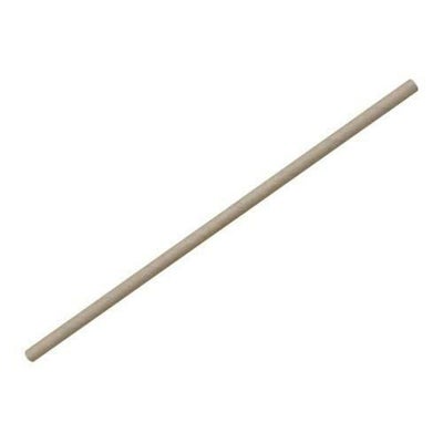 紙ストロー 直径6×210mm未晒(袋入)/100入