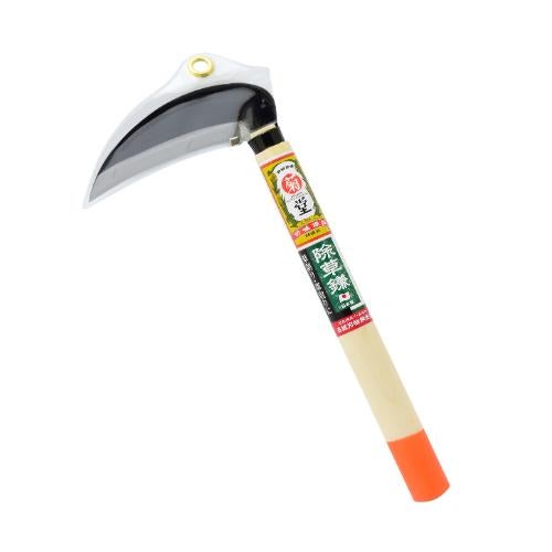 菊堂 鋼付小鎌 120mm OR柄 幅135×奥行25×高さ300(mm)