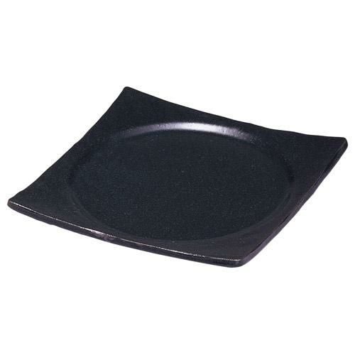 角皿 黒釉 四角皿
