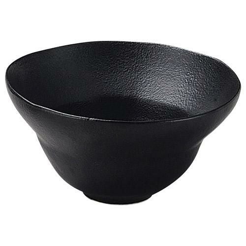 中鉢 黒ビスク吹 4.5リム深鉢