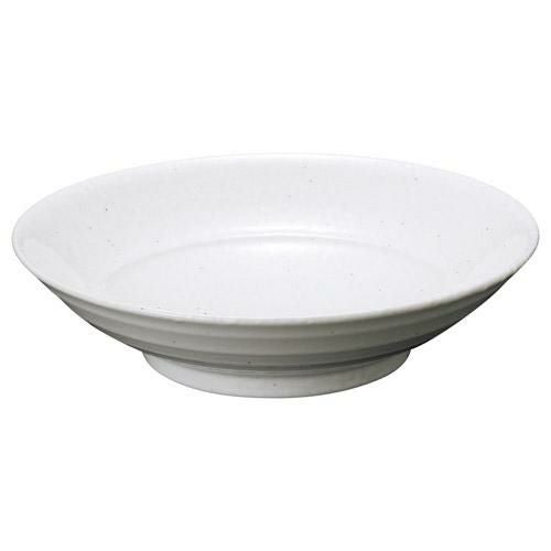 【飲食店定番】鉢 雪粉引 パラボラ8.0鉢