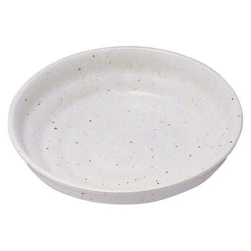 丸皿 小皿 粉引 4.0六平深口皿