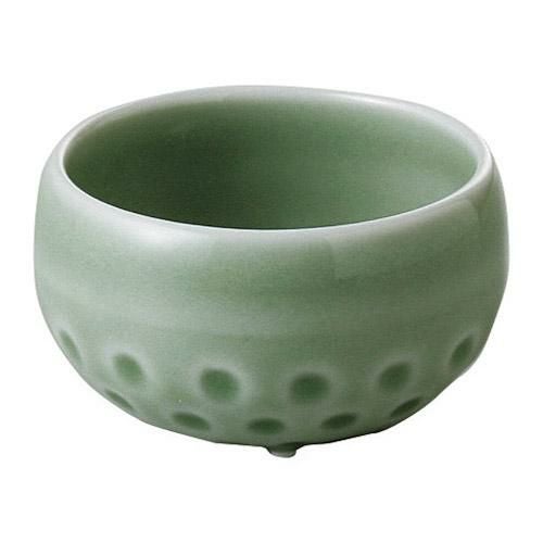 小鉢 【ヒスイ 丸三ッ足珍味(小)】 高さ29mm×直径:48/業務用食器