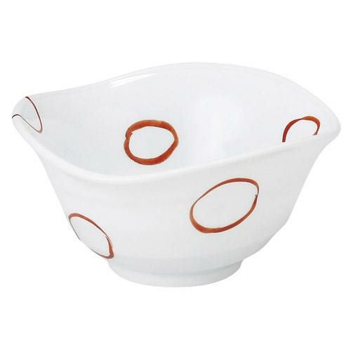 小鉢 朱赤丸紋 なぶり小鉢