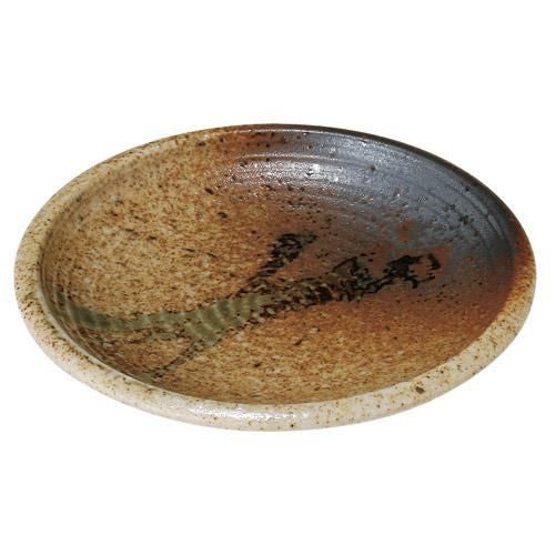 【飲食店定番】小皿 信楽織部 括り手4.0皿 高さ21mm×直径:141