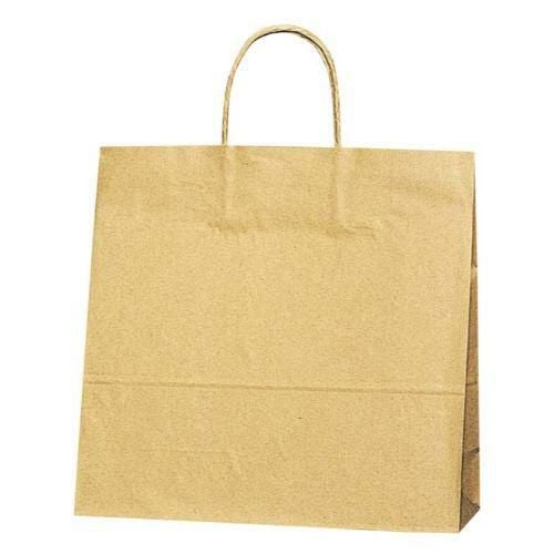 紙袋 【手堤袋 25チャームバッグ 3才(50枚入)未晒無地】 / 320×115×H310