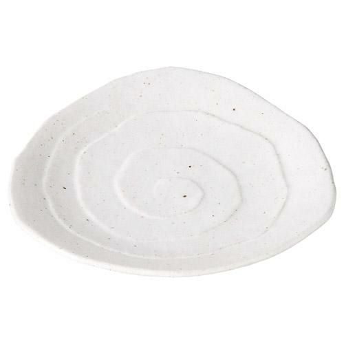 角皿 白粉引 三角3.5皿