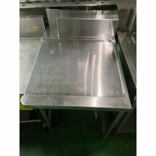 中古】クリーンテーブル 機械左 BGあり 幅580×奥行750×高さ800 【送料