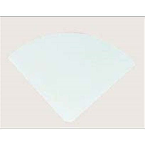 ＳＷ テーブルナンバースタンド用プレート 扇型 白色波無・無地