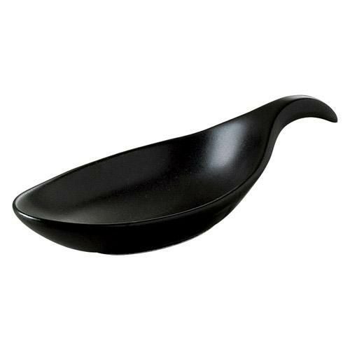 小鉢 黒マット スプーン型小付/業務用食器