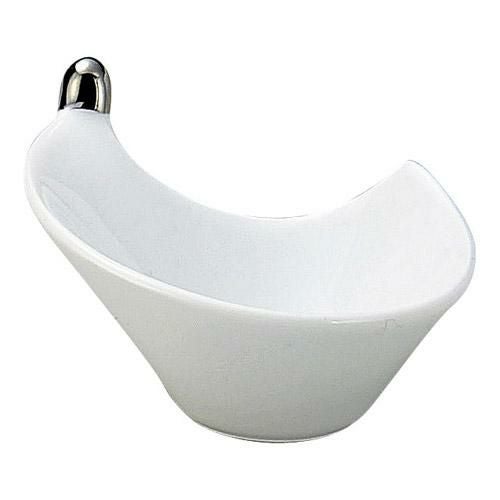 小鉢 ホワイト雫 珍味(プラチナ)