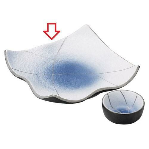 角皿 コバルト銀彩 正角皿