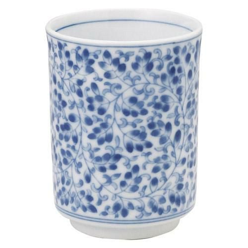 湯呑み 花唐草 長湯呑