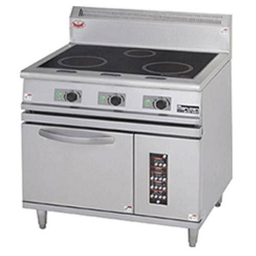 MIR-097B 【マルゼン】IHレンジ 自然対流式オーブン搭載 幅900×奥行750×高さ850mm