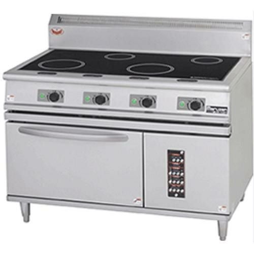 MIR-127B 【マルゼン】IHレンジ 自然対流式オーブン搭載 幅1200×奥行750×高さ850mm