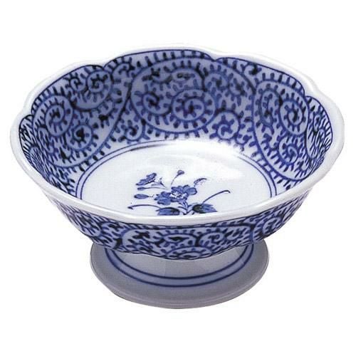 小鉢 タコ唐草 高台デザート 高さ56mm×直径:123