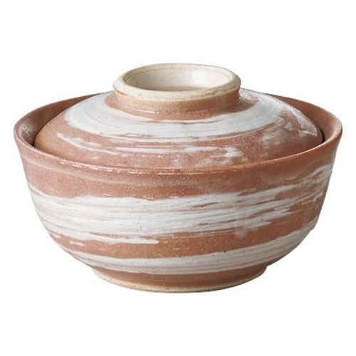 煮物碗 白刷毛目 蓋物