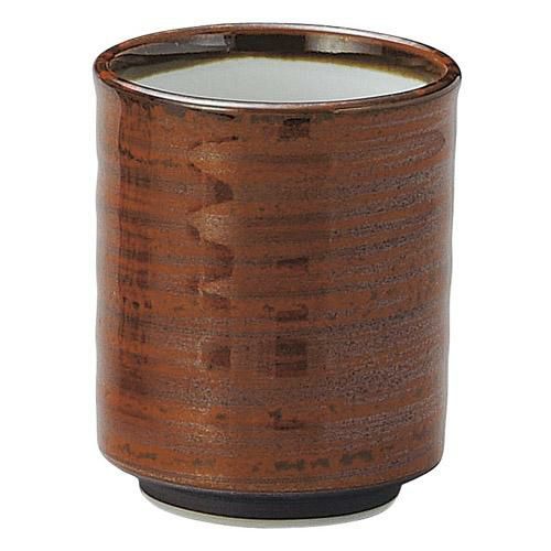 湯呑み 赤刷毛 切立六兵(大)