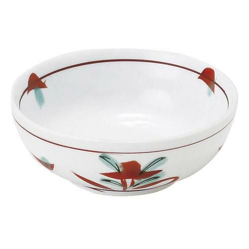 とんすい 吉兆赤絵 9.5cm玉割(小)