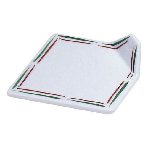 小皿 二色ライン 渕折皿