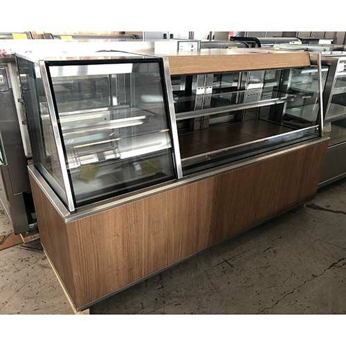 中古】対面ショーケース 幅1995×奥行750×高さ1080 三相200V 【送料別途
