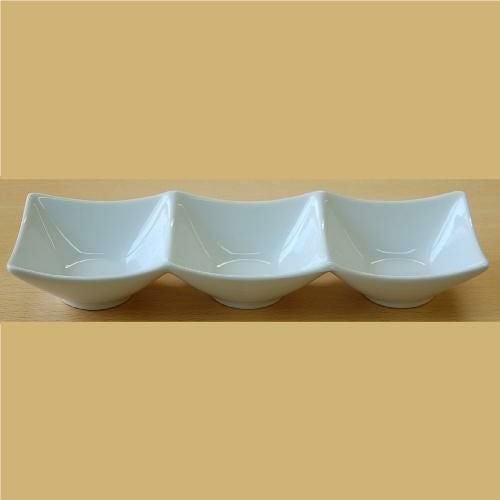 【飲食店定番】TB LAPIS 角鉢三品 白（24.2cm）/5入食器//小物送料対象商品