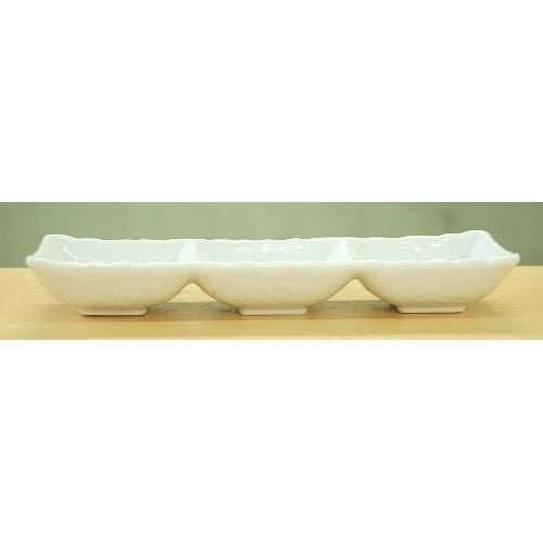 TB 三品皿 白/6入