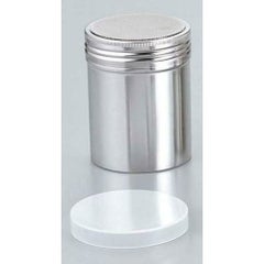 18-8 パウダー缶(アクリル蓋付)大 φ70×95