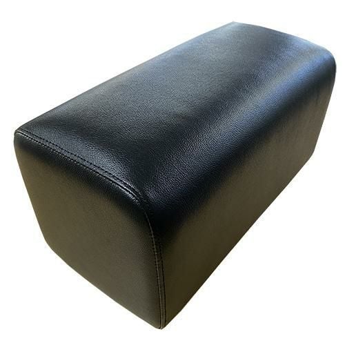 ボックスソファ 肘枕 ブラックレザー 【テンポスオリジナル】 幅200×奥行400×高さ200(mm) 1年保証/