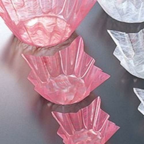 旬彩の器 雲龍(中)桃(300枚入) 縦12×横12×高6(底径φ8)(cm)