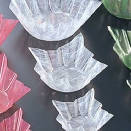 旬彩の器 雲龍(中)白(300枚入) 縦12×横12×高6(底径φ8)(cm)