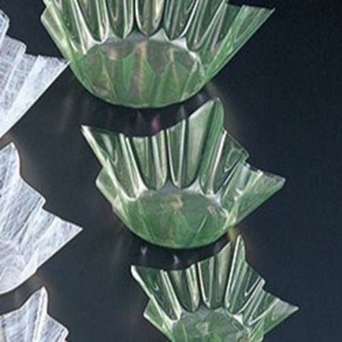 旬彩の器 雲龍(中)緑(300枚入) 縦12×横12×高6(底径φ8)(cm)