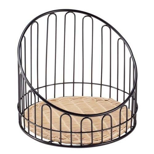 樹脂バスケットシリーズ[プリート] バゲットスタンド 丸 DS508 低 ナチュラル 【送料無料】